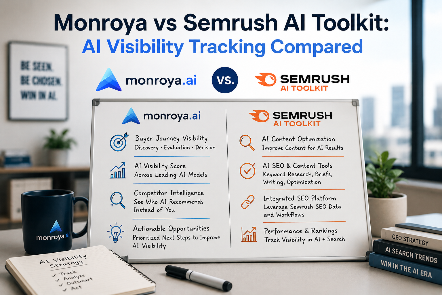 Monroya vs Semrush AI Toolkit: AI Visibility Tracking Compared