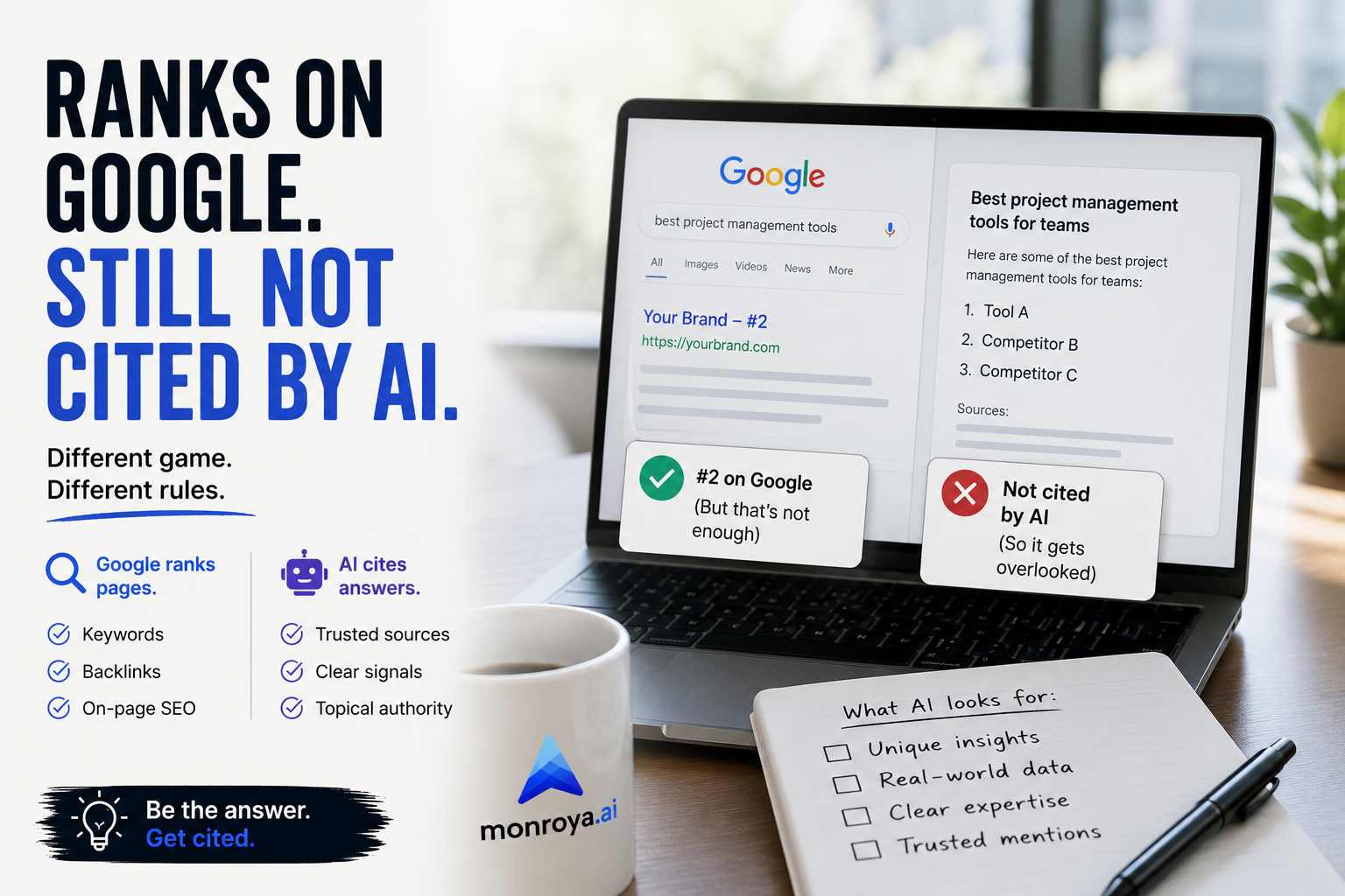 Why Isn't AI Citing My Content Even Though It's Ranking on Google?