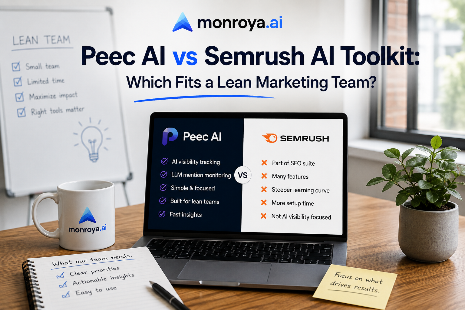 Peec AI vs Semrush AI Toolkit: Which Fits a Lean Marketing Team?
