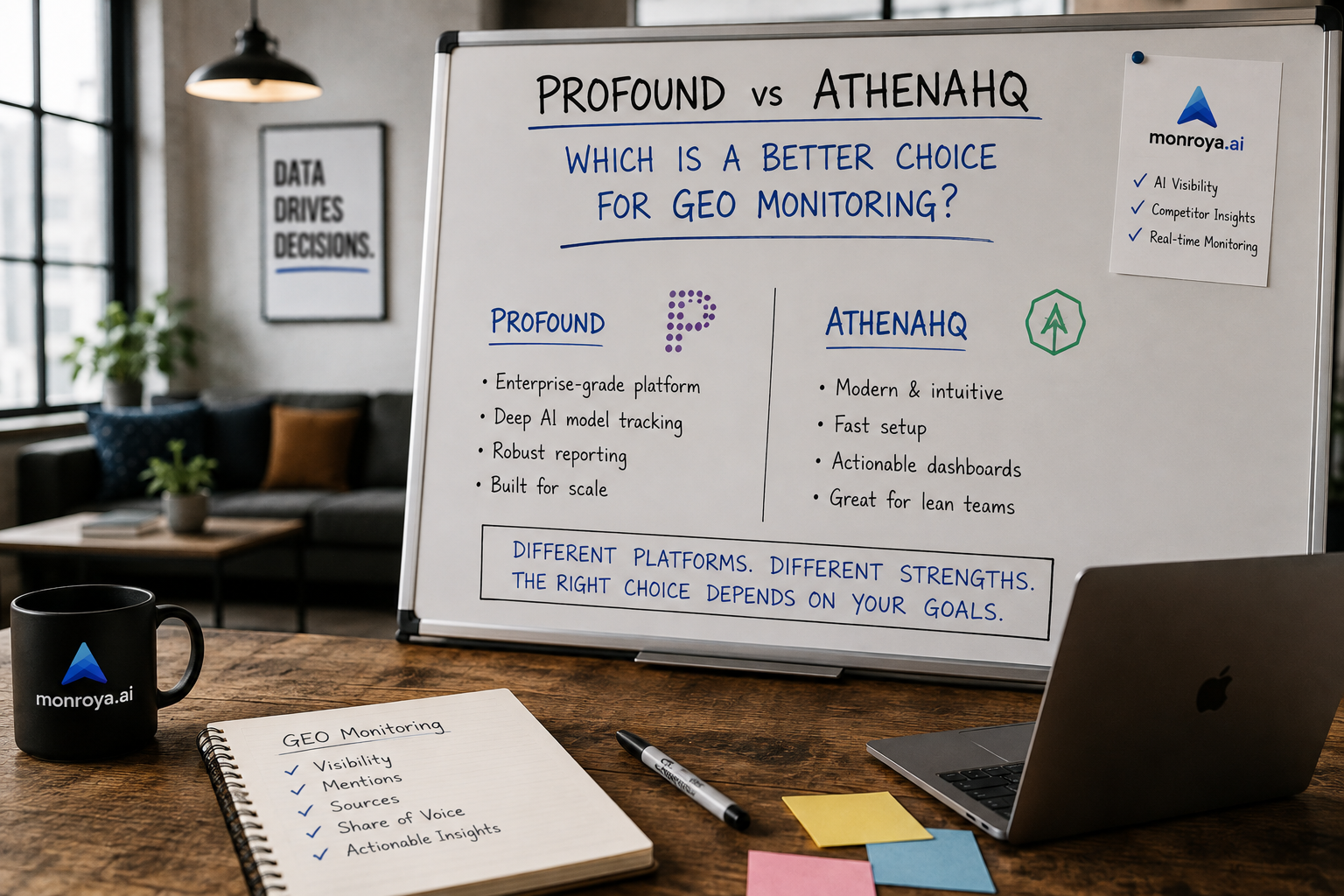 Profound vs AthenaHQ: Which is a better choice for GEO monitoring?