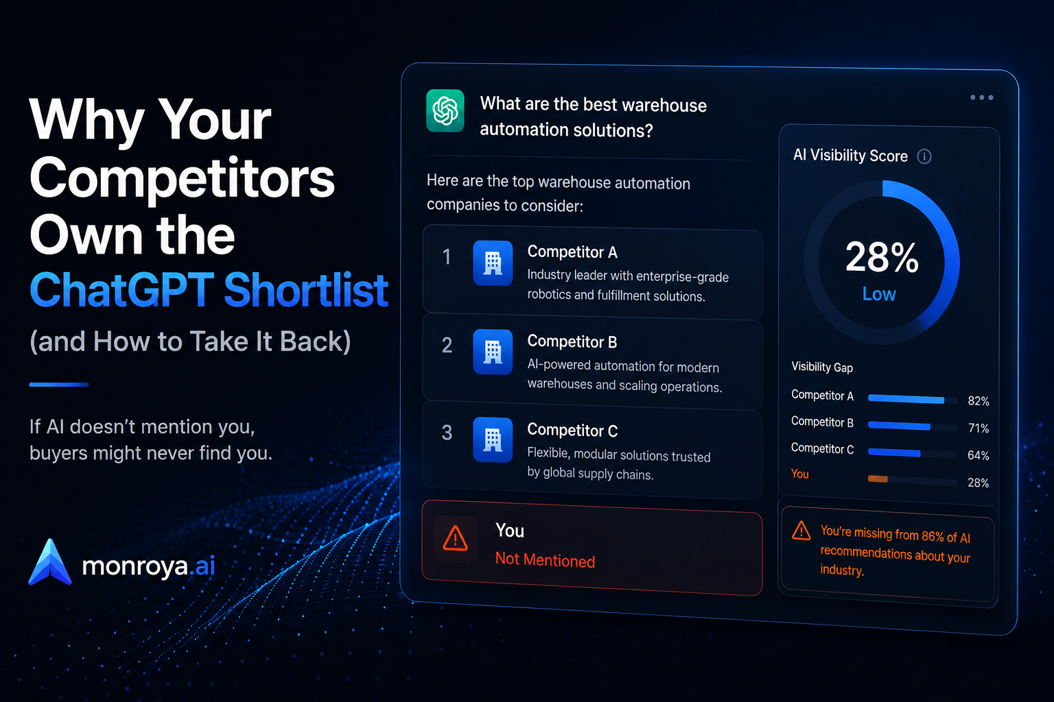 Why Your Competitors Own the ChatGPT Shortlist (and How to Take It Back)